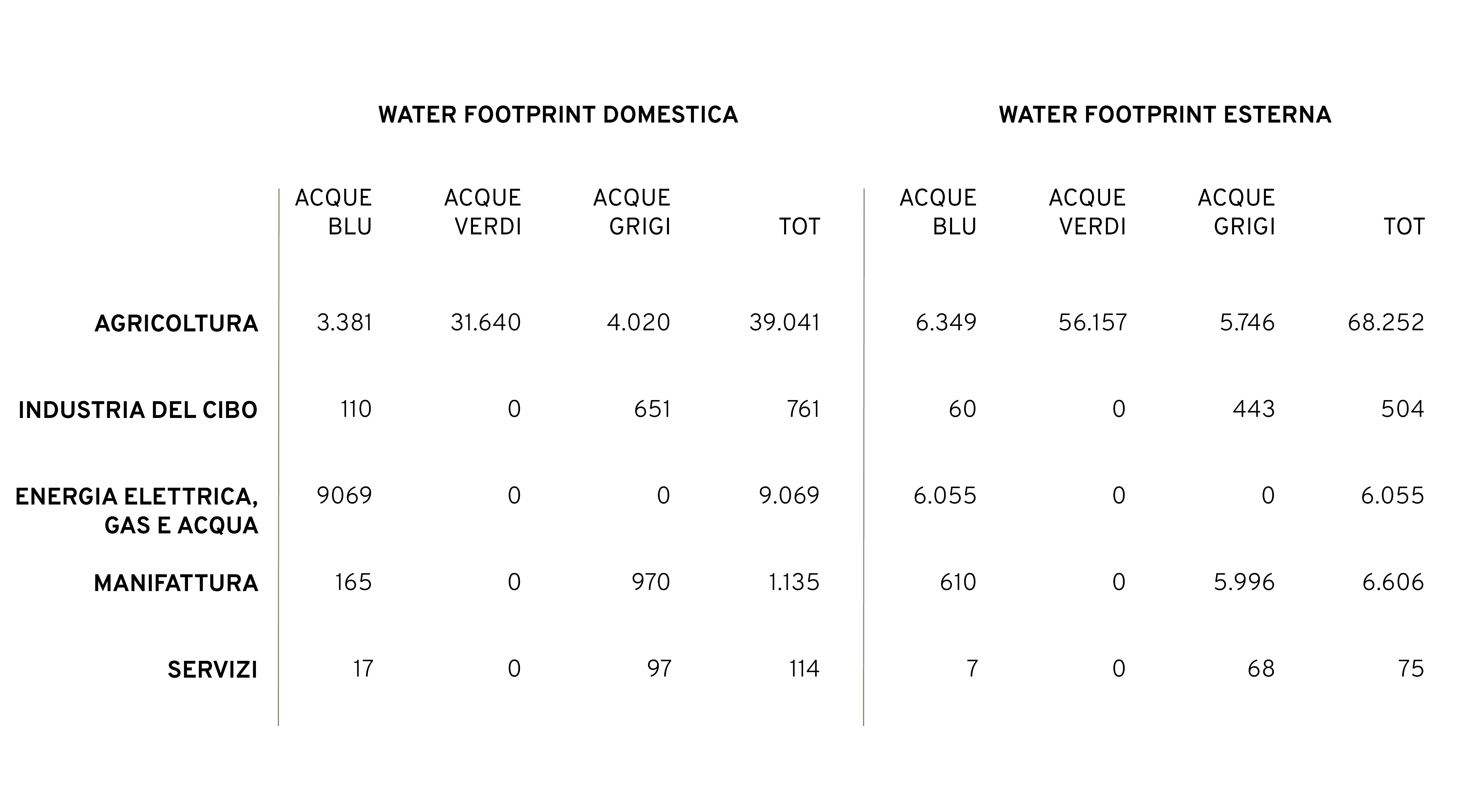 Water Footprint italia